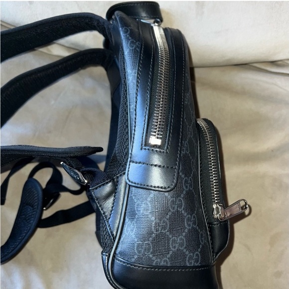 Gucci Web Ophidia backpack in GG supreme canvas and leather - Picture 4 of 14